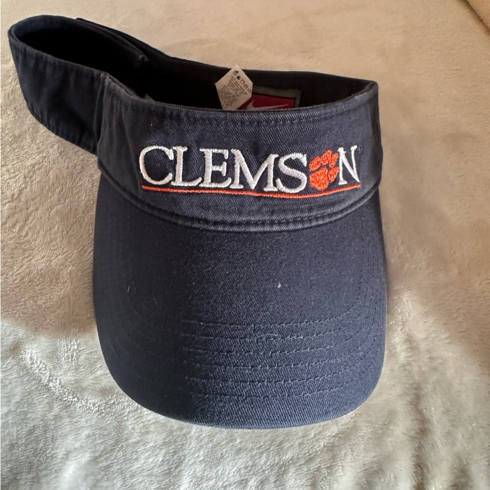 Clemson Tigers visor Brand=Nike Color=Blue adjustable